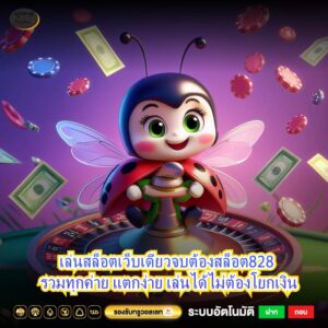 เล่นสล็อตเว็บเดียวจบต้องสล็อต828 รวมทุกค่าย แตกง่าย เล่นได้ไม่ต้องโยกเงิน
